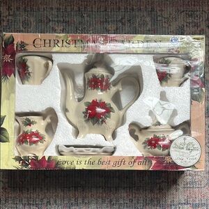 Christmas Tea Set by - Festive Floral Design